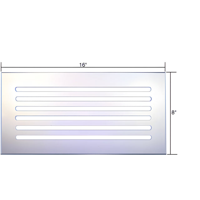 CRL Clear Flat Acrylic 16" x 8" Mirror Grille