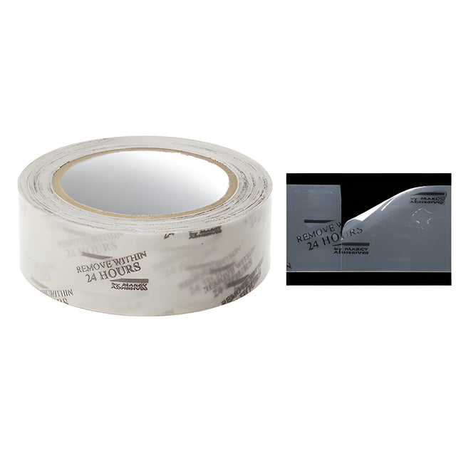 CRL Clear Marcy® Orange 1-1/2" Vinyl Molding Retention Tape with Warning