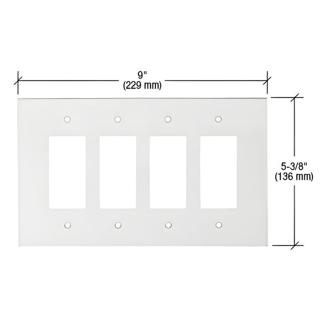 CRL Clear Quad Designer Acrylic Mirror Plate