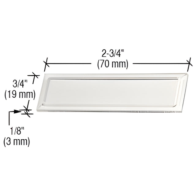 CRL Clear Showcase Stick-On Finger Pull