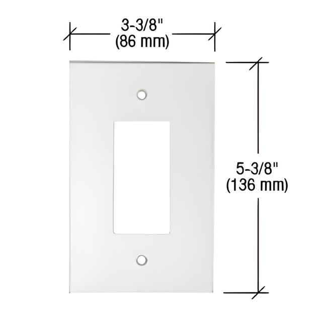 CRL Clear Single Designer Acrylic Mirror Plate