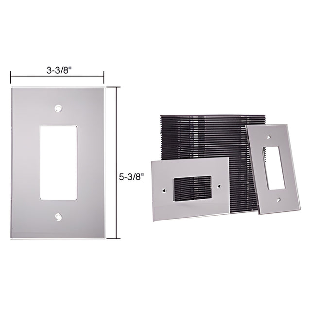 CRL Clear Single Designer Acrylic Mirror Plates in Bulk