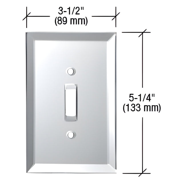 CRL Clear Toggle Switch Glass Mirror Plate