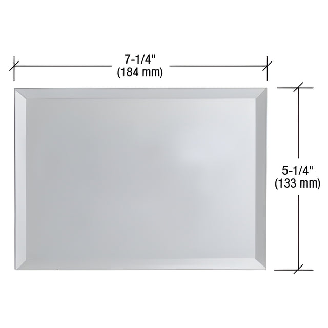 CRL Clear Triple Blank without Screw Holes Glass Mirror Plate
