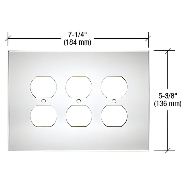 CRL Clear Triple Duplex Acrylic Mirror Plate