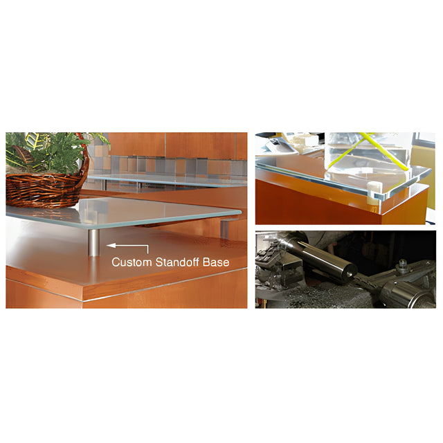 CRL Custom 316 Brushed Stainless 2" Diameter Standoff Base