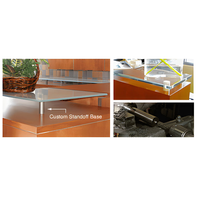 CRL Custom 316 Polished Stainless 1-1/4" Diameter Standoff Base