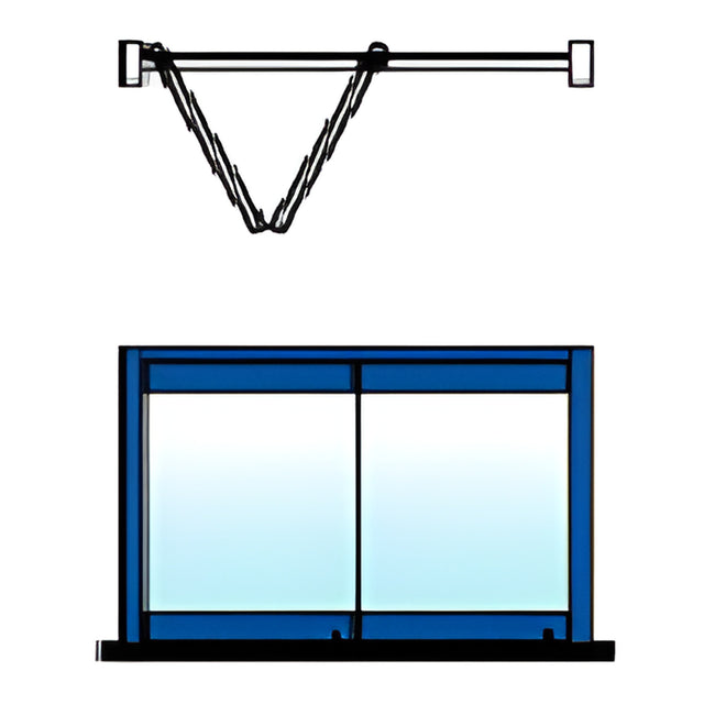 CRL Custom Color 2-Panel Overhead Track Bi-Fold Door Configuration