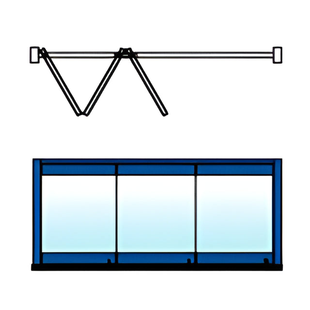 CRL Custom Color 3-Panel Overhead Track Full Leaf Bi-Fold Door Configuration