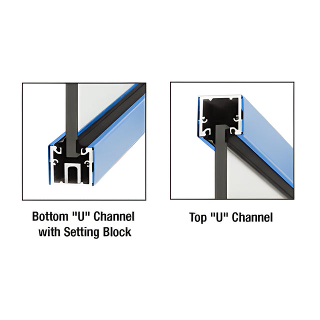CRL Custom Color and Length U-Channel with Roll-In Top Load Gasket