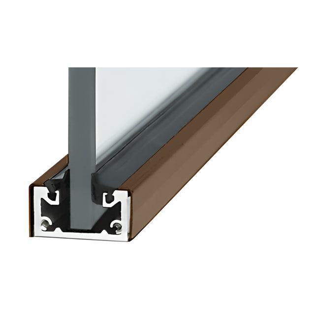 CRL Custom Length Oil Rubbed Bronze Shallow U-Channel