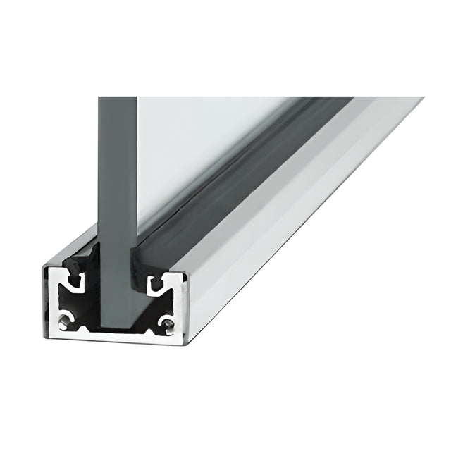 CRL Custom Length Satin Anodized Shallow U-Channel
