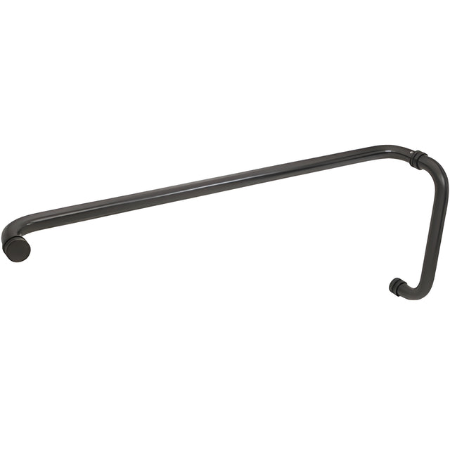 CRL Dark Bronze 10" x 28" Back-to-Back Straight Combination Push and Pull Handle Set