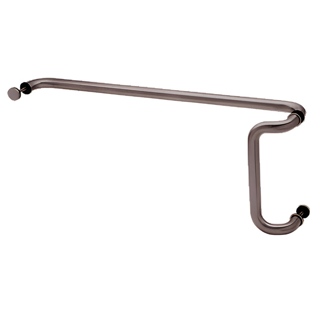 CRL Dark Bronze 12" x 33" Back-to-Back Offset Combination Push and Pull Handle Set