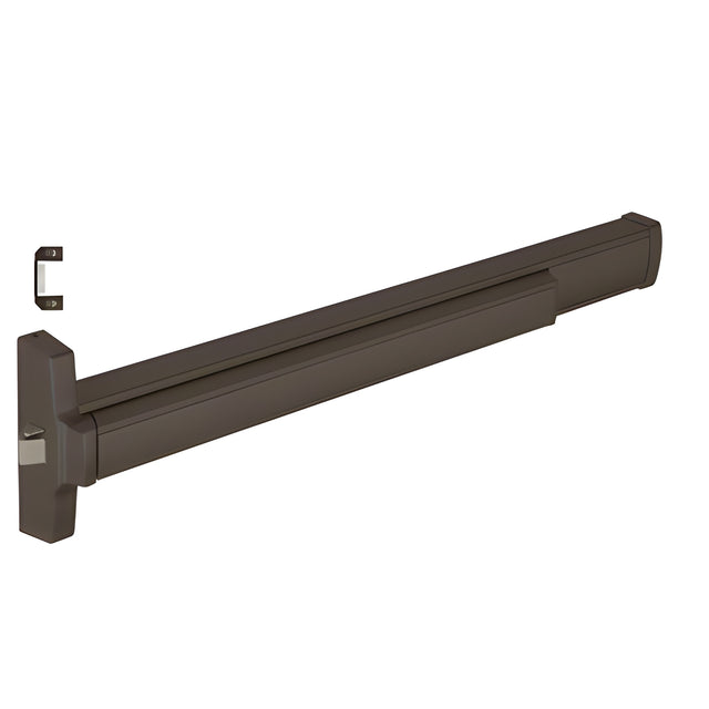 CRL Dark Bronze 36" Jackson® 2095 Push Pad Series Left Hand Reverse Rim Panic Exit Device