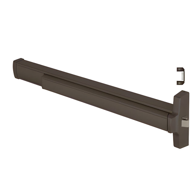 CRL Dark Bronze 36" Jackson® 2095 Push Pad Series Right Hand Reverse Rim Panic Exit Device