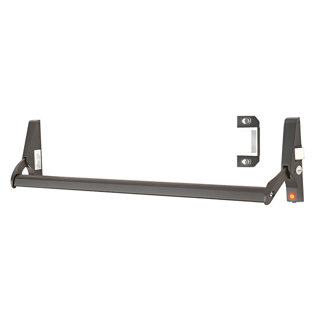 CRL Dark Bronze 48" Jackson® 10 Series Right Hand Reverse Bevel Crossbar Rim Panic Exit Device