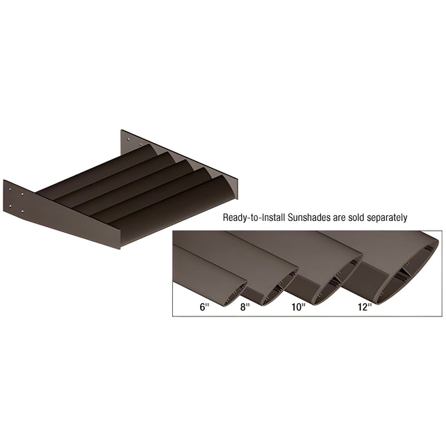 CRL Dark Bronze Anodized 12" Airfoil Blade - 144" Length