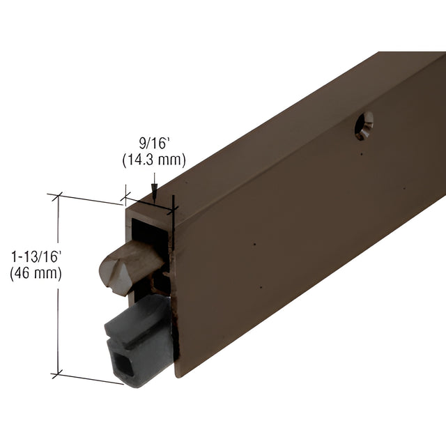 CRL Dark Bronze Anodized Commercial Medium-Duty Automatic Door Bottom for 36" Door