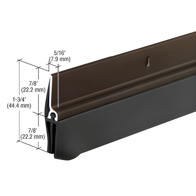 CRL Dark Bronze Anodized Triple-Fin Door Sweep for 36" Door
