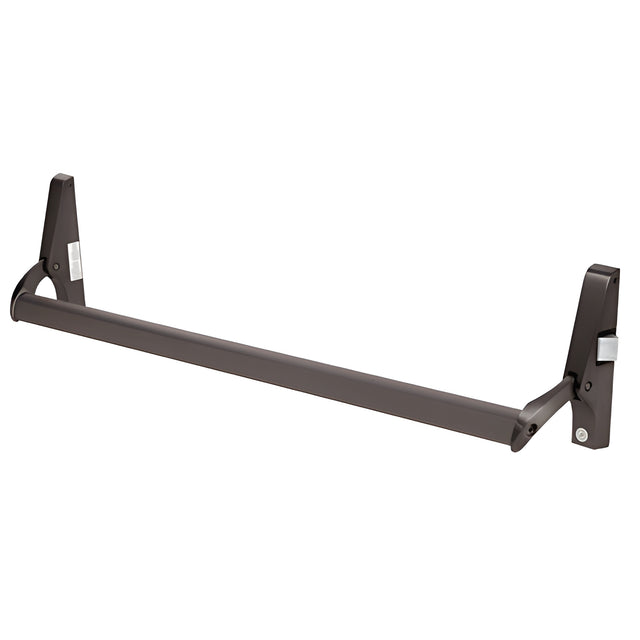 CRL Dark Bronze Cross Bar Panic Exit Device - Right Hand Reverse Bevel Rim