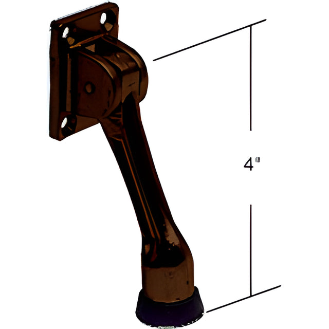 CRL Dark Bronze Door Mounted 4" Kick-Down Door Holder