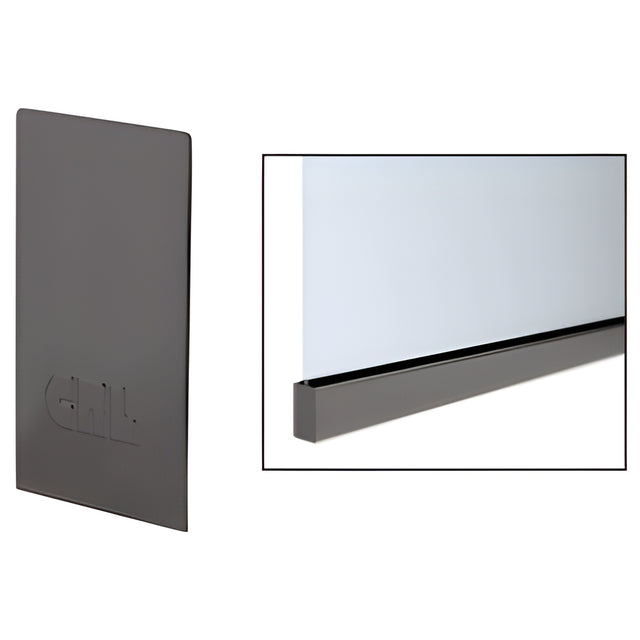 CRL Dark Bronze End Cap for W5B Series Windscreen and Smoke Baffle Base Shoe