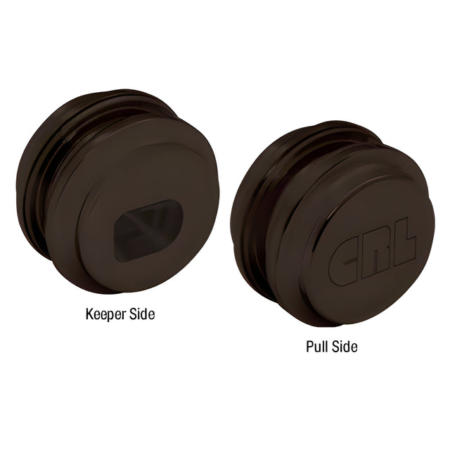 CRL Dark Bronze Glass Door Lock Keeper