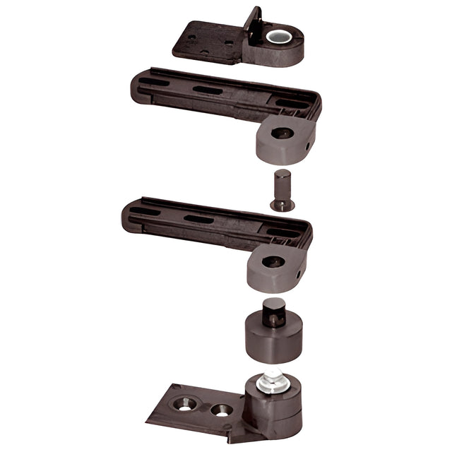 CRL Dark Bronze Offset Pivot Set for Aluminum Doors