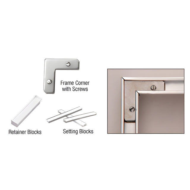 CRL Decorative Mirror Frame Hardware Pack