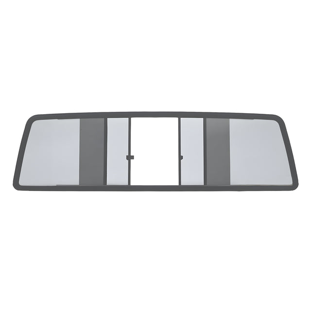 CRL Duo-Vent Four Panel Slider with Light Gray Glass for 1980 to 1996 Volkswagen Caddy Truck