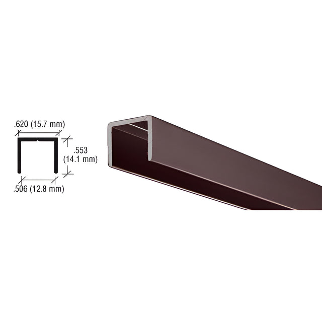 CRL Duranodic Bronze Aluminum 1/2" U-Channel