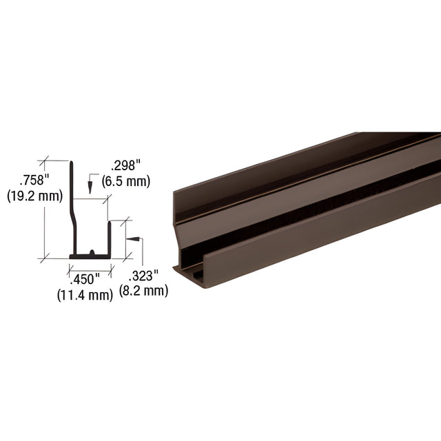 CRL Duranodic Bronze Aluminum FHA Type J-Channel