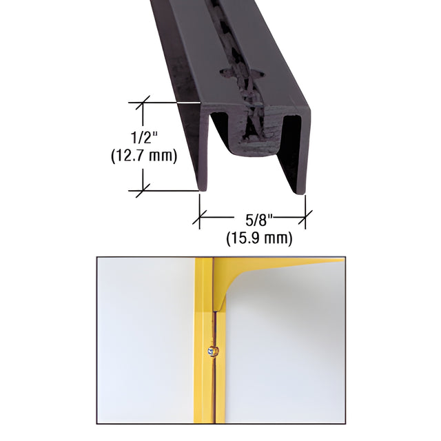 CRL Duranodic Bronze Anodized 36" Aluminum Wall Standard