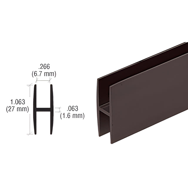 CRL Duranodic Bronze H14 H-Bar Channel