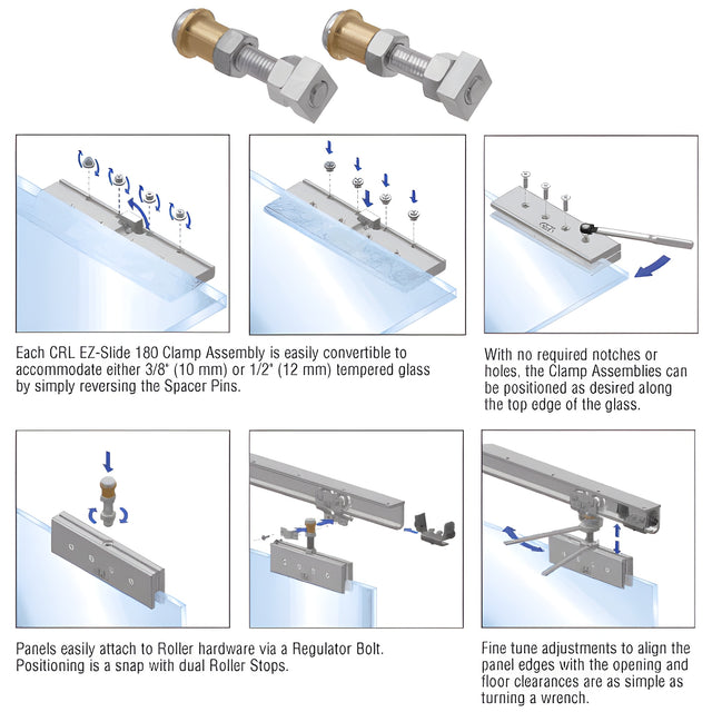 CRL EZ-Slide 180 Regulator Bolts