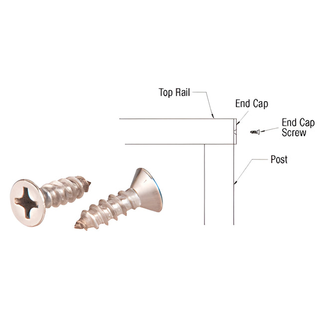 CRL End Cap Screws