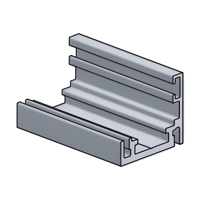 CRL Fallbrook Brushed Nickel Fixed Profile Frame for Floor, Wall, and Ceiling