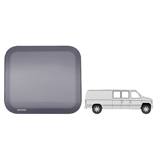 CRL Fixed 'All-Glass' Look 40% Window for Side Hinged Door - 1992+ Ford Vans 15-1/4" x 21-3/4"