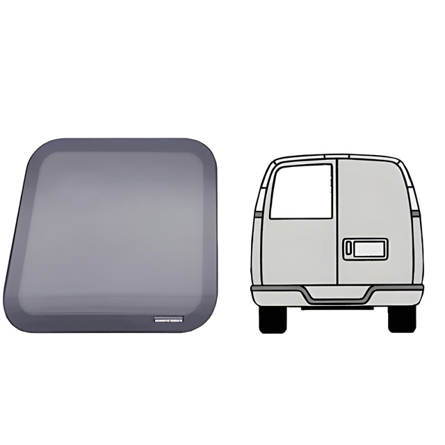 CRL Fixed 'All-Glass' Look Window for Left Rear Door - 1997+ Chevy/GMC Vans 23-5/8" x 20-9/16"