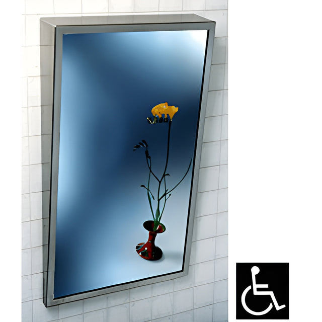 CRL Fixed "Tilt" Stainless Steel Framed Mirror