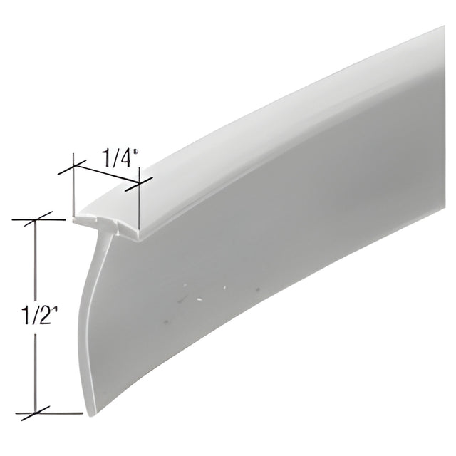 CRL Gray 1/4" x 1/2" Storm Door Sweep 37" Long