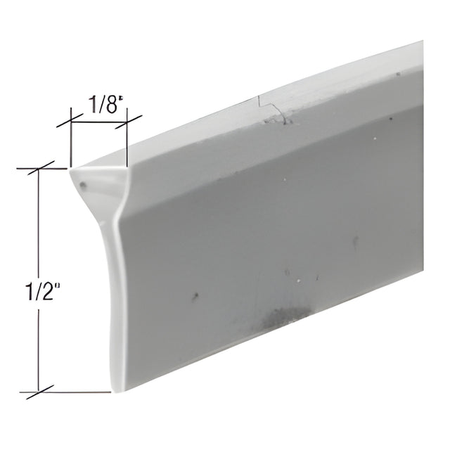 CRL Gray 1/8" x 1/2" Storm Door Sweep 37" Long