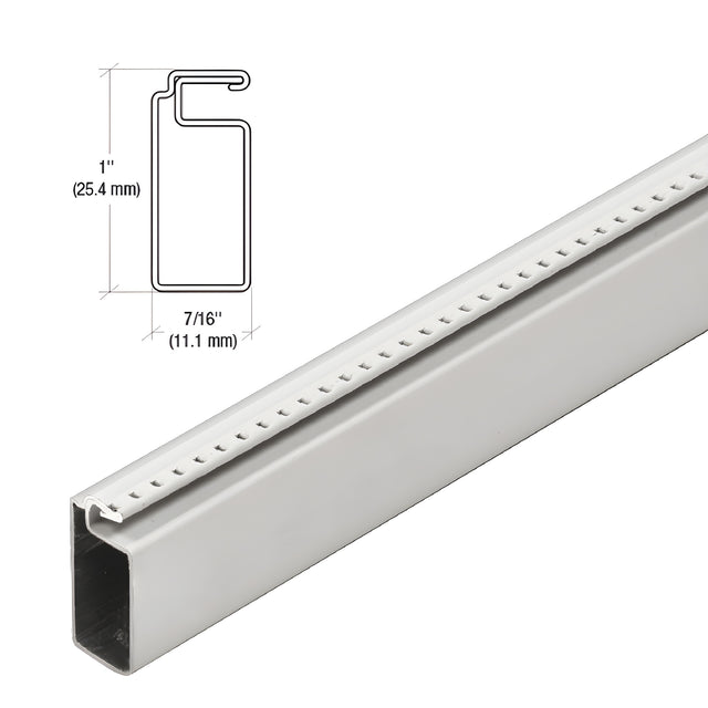 CRL Gray 1" x 7/16" Roll Formed Screen Frame 146"