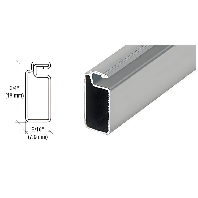 CRL Gray 3/4" x 5/16" Roll Formed Screen Frame - 144"