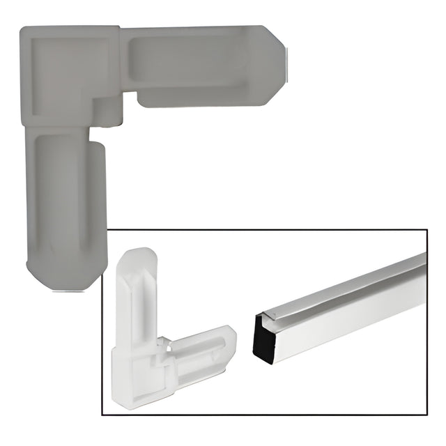 CRL Gray 5/16" Square Cut Screen Frame Corners