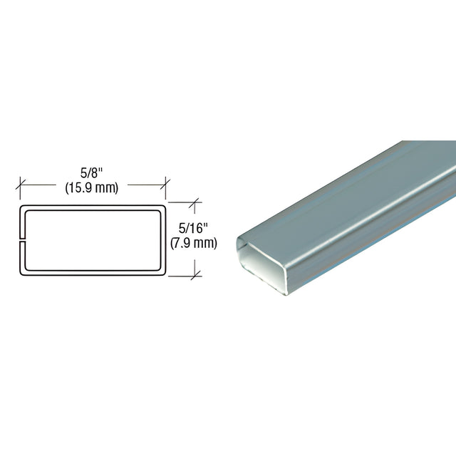 CRL Gray 5/8" x 5/16" Roll Formed Aluminum Spreader Bar
