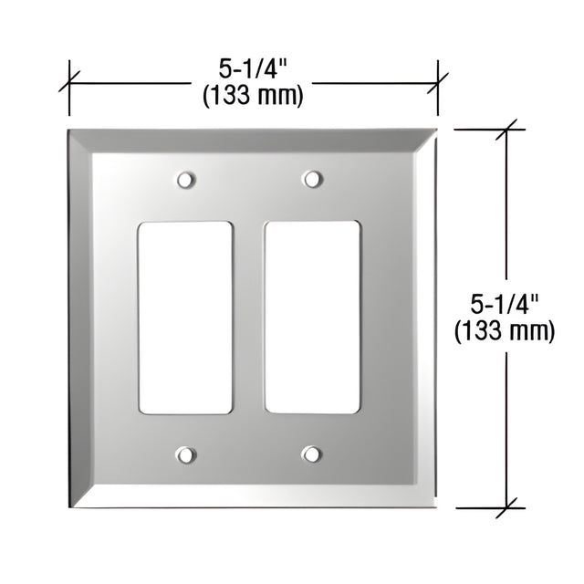 CRL Gray Double Designer Glass Mirror Plate