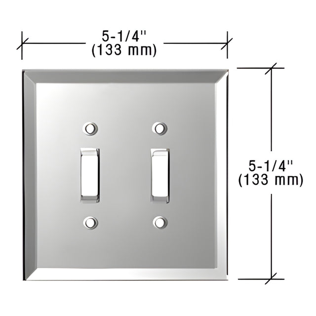 CRL Gray Double Toggle Glass Mirror Plate
