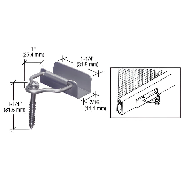 CRL Gray Slip-On Bail Latches and Screws - Bulk